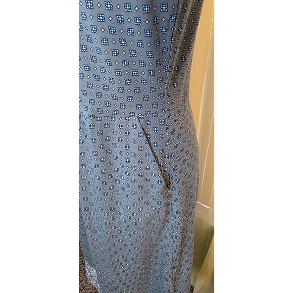 Lands End Dress 3/4 Sleeve Geometric Pattern Size S - Picture 3 of 5
